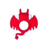Красное эрекционное кольцо на пенис JOS COCKY DEVIL - JOS - в Волгодонске купить с доставкой