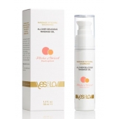 Универсальный массажный гель-смазка Allover Delicious Massage Gel с ароматом персика и аброкоса - 50 мл. - YESforLOV - купить с доставкой в Волгодонске