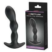 Черный анальный стимулятор простаты с вибрацией Special Anal Massager - 14,5 см. - Baile - в Волгодонске купить с доставкой