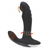 Черный вибромассажер простаты с функцией римминга Plug with Perineum Stimulator - 16,6 см. - Orion - в Волгодонске купить с доставкой