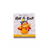 Стимулирующий презерватив-насадка Roll   Ball Banana - Sitabella - купить с доставкой в Волгодонске