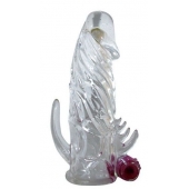 Закрытая прозрачная вибронасадка на пенис Crystal Sleeve Vibe - Erowoman-Eroman - в Волгодонске купить с доставкой