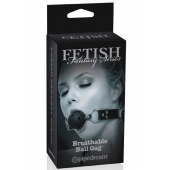 Черный кляп с дырочками Breathable Ball Gag - Pipedream - купить с доставкой в Волгодонске