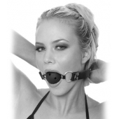 Черный кляп с дырочками Breathable Ball Gag - Pipedream - купить с доставкой в Волгодонске