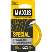 Презервативы с точками и рёбрами в железном кейсе MAXUS Special - 3 шт. - Maxus - купить с доставкой в Волгодонске