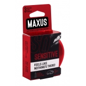 Ультратонкие презервативы в железном кейсе MAXUS Sensitive - 3 шт. - Maxus - купить с доставкой в Волгодонске