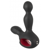 Черный вибромассажер простаты с нагревом и ротацией Prostate Plug - 14,5 см. - Orion - в Волгодонске купить с доставкой