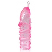 Закрытая рельефная насадка Crystal sleeve snakes в виде змеи с усиками - 14 см. - Erowoman-Eroman - в Волгодонске купить с доставкой