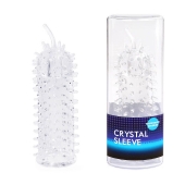 Закрытая рельефная насадка Crystal sleeve с усиками - 12 см. - Erowoman-Eroman - в Волгодонске купить с доставкой
