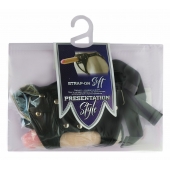 Черный пояс-трусики с двумя насадками Soft-Dolli - 16,5 и 10,5 см. - LOVETOY (А-Полимер) - купить с доставкой в Волгодонске