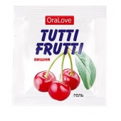 Пробник гель-смазки Tutti-frutti с вишнёвым вкусом - 4 гр. - Биоритм - купить с доставкой в Волгодонске