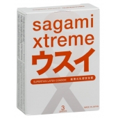 Ультратонкие презервативы Sagami Xtreme SUPERTHIN - 3 шт. - Sagami - купить с доставкой в Волгодонске