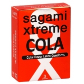 Ароматизированные презервативы Sagami Xtreme COLA - 3 шт. - Sagami - купить с доставкой в Волгодонске