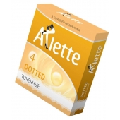 Презервативы Arlette Dotted с точечной текстурой - 3 шт. - Arlette - купить с доставкой в Волгодонске