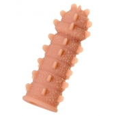 Телесная реалистичная насадка KOKOS Extreme Sleeve 04 с дополнительной стимуляцией - 12,7 см. - KOKOS - в Волгодонске купить с доставкой