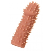 Телесная реалистичная насадка KOKOS Extreme Sleeve 07 с дополнительной стимуляцией - 12,7 см. - KOKOS - в Волгодонске купить с доставкой