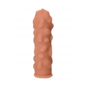Телесная реалистичная насадка KOKOS Extreme Sleeve 11 с дополнительной стимуляцией - 12,7 см. - KOKOS - в Волгодонске купить с доставкой