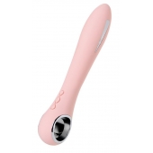 Розовый силиконовый вибратор с электростимуляцией GALVANI VIBE - 21 см. - ToyFa - купить с доставкой в Волгодонске