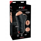 Мастурбатор в колбе с двумя тоннелями Double Penetration Vibrating Stroker - Pipedream - в Волгодонске купить с доставкой