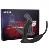 Черная анальная пробка NEXUS SIMUL8 с фиксацией на теле кольцами - Nexus Range - в Волгодонске купить с доставкой