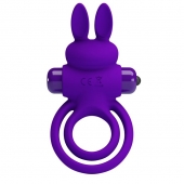 Фиолетовое эрекционное кольцо с вибростимуляцией клитора Vibrant Penis Ring III - Baile - в Волгодонске купить с доставкой