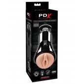 Телесный вибромастурбатор-вагина Cock Compressor Vibrating Stroker - Pipedream - в Волгодонске купить с доставкой
