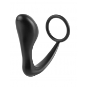 Эрекционное кольцо с анальной пробкой Ass-Gasm Cockring Plug - Pipedream - в Волгодонске купить с доставкой