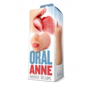 Телесный мастурбатор-ротик с язычком Oral Anne - Blush Novelties - в Волгодонске купить с доставкой