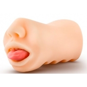 Телесный мастурбатор-ротик с язычком Oral Anne - Blush Novelties - в Волгодонске купить с доставкой