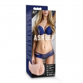 Телесный мастурбатор-вагина с вибропулей Ashley - Blush Novelties - в Волгодонске купить с доставкой