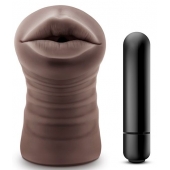 Коричневый мастурбатор-ротик Heather - Blush Novelties - в Волгодонске купить с доставкой
