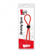 Красное эрекционное лассо с одной бусиной-утяжкой STRETCHY THIN LASSO - Dream Toys - в Волгодонске купить с доставкой