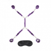 Фиолетовый набор фиксаций на кровати Classic Bedspreader - Lux Fetish - купить с доставкой в Волгодонске