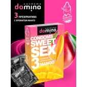 Презервативы для орального секса DOMINO Sweet Sex с ароматом манго - 3 шт. - Domino - купить с доставкой в Волгодонске