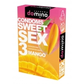 Презервативы для орального секса DOMINO Sweet Sex с ароматом манго - 3 шт. - Domino - купить с доставкой в Волгодонске