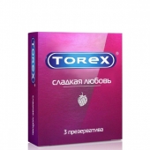 Презервативы Torex  Сладкая любовь  с ароматом клубники - 3 шт. - Torex - купить с доставкой в Волгодонске