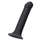 Черный фаллос на присоске Silicone Bendable Dildo XL - 20 см. - Strap-on-me - купить с доставкой в Волгодонске