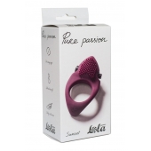 Бордовое эрекционное виброкольцо Pure Passion Sunset - Lola Games - в Волгодонске купить с доставкой