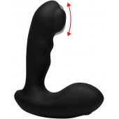 Черный стимулятор простаты Alpha-Pro 7X P-Milker Silicone Prostate Stimulator with Milking Bead - XR Brands - в Волгодонске купить с доставкой