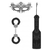 Черный игровой набор Introductory Bondage Kit №4 - Shots Media BV - купить с доставкой в Волгодонске