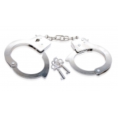 Металлические наручники Beginner s Metal Cuffs - Pipedream - купить с доставкой в Волгодонске