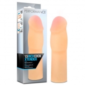 Телесная насадка-удлинитель на пенис PERFORMANCE 1.5INCH COCK XTENDER - 16 см. - Blush Novelties - в Волгодонске купить с доставкой