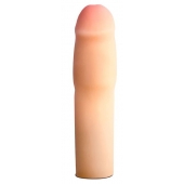 Телесная насадка-удлинитель на пенис PERFORMANCE 1.5INCH COCK XTENDER - 16 см. - Blush Novelties - в Волгодонске купить с доставкой