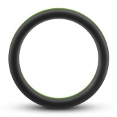 Черно-зеленое эрекционное кольцо Silicone Go Pro Cock Ring - Blush Novelties - в Волгодонске купить с доставкой