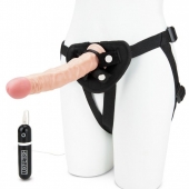 Регулируемые трусики с вибрирующей насадкой - 21 см. - Lux Fetish - купить с доставкой в Волгодонске