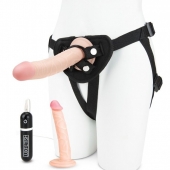 Регулируемые трусики с 2 насадками - 16 и 15 см. - Lux Fetish - купить с доставкой в Волгодонске
