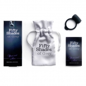 Темно-серое эрекционное кольцо Vibrating Love Ring с вибрацией - Fifty Shades of Grey - в Волгодонске купить с доставкой