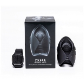 Темно-серый инновационный мужской осциллятор PULSE SOLO LUX с пультом ДУ - Hot Octopuss - в Волгодонске купить с доставкой