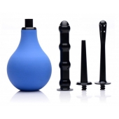 Анальный душ с 3 насадками Premium One-way Valve Anal Douche Set - XR Brands - купить с доставкой в Волгодонске