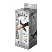 Пояс-трусики с насадкой Glamour - 17 см. - LOVETOY (А-Полимер) - купить с доставкой в Волгодонске